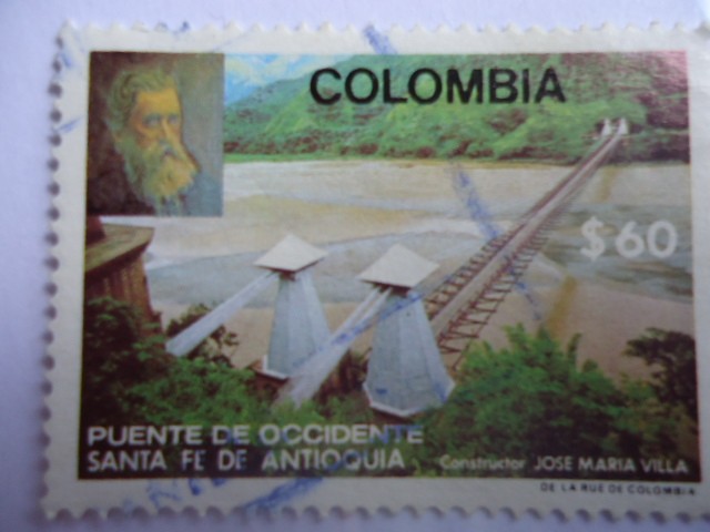 Puente de Occidente Santa Fe de Antioquia. (Sobre el río Cauca)