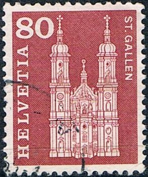 SERIE BÁSICA 1960-63. CATEDRAL DE SAN GALO. Y&T Nº 655