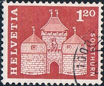 SERIE BÁSICA 1960-63. PUERTA DE BASILEA, EN SOLEURA. Y&T Nº 658
