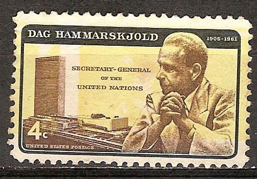 Dag Hammarskjold (1905-1961), Secretario General de las Naciones Unidas. 