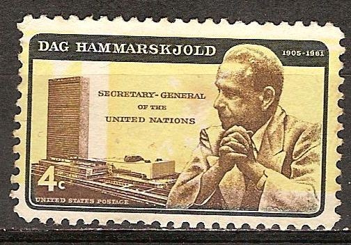 Dag Hammarskjold (1905-1961), Secretario General de las Naciones Unidas. 