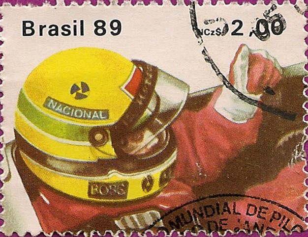 Ayrton Senna Da Silva Campeón Mundial de Pilotos de Formula 1, 1988.