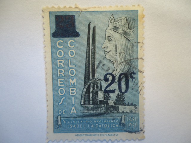 V. Centenario nacimiento ISABEL LA CATOLICA-1451-1951