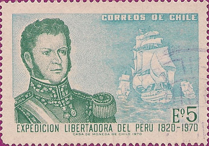 150 Aniv de la Expedicion Libertadora del Perú (1820-1970). Bernardo O’Higgins.