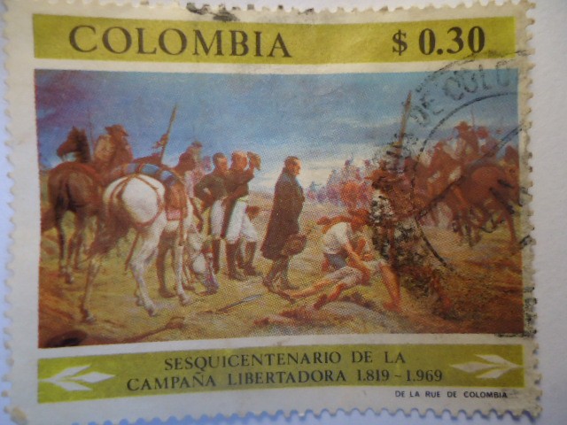 Sesquicentenario de la Campaña Libertadora .1819-1969 - Cruce del Páramo de Pisba por el ejercito Li