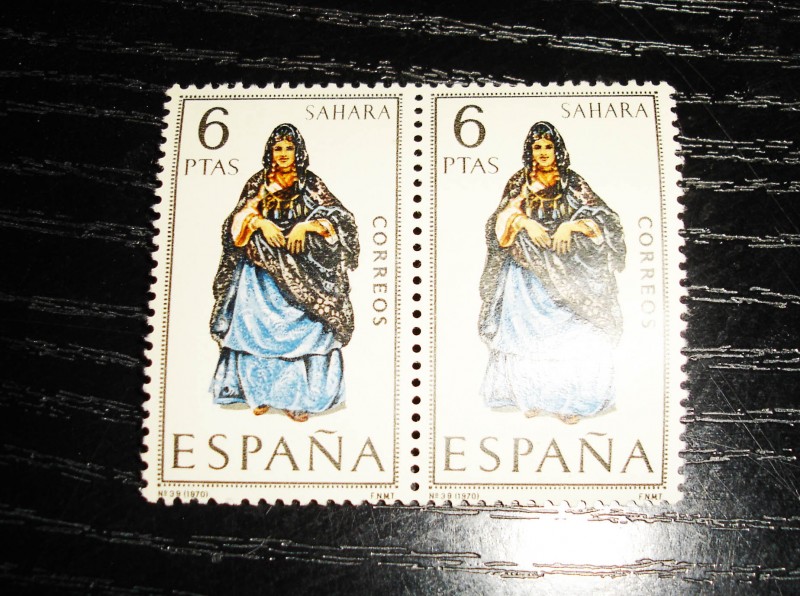 Trajes regionales españa -Sahara -1970