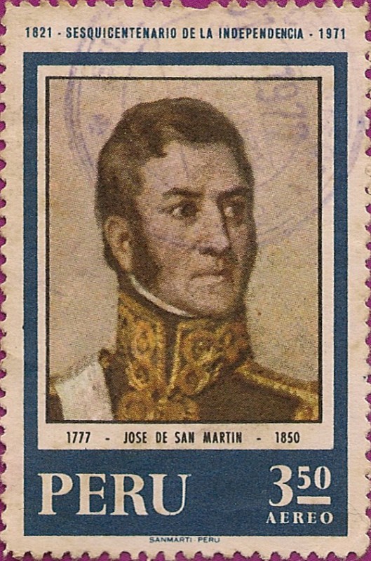 1821 - Sesquicentenario de la Independencia - 1971. José de San Martin (1777-1850).