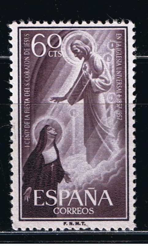 Edifil  1207  Centenario de la Fiesta del Sagrado Corazón de Jesús.  