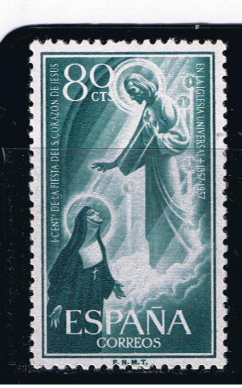 Edifil  1208  Centenario de la Fiesta del Sagrado Corazón de Jesús.  