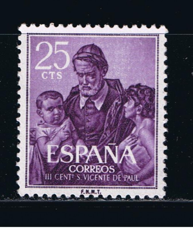 Edifil  1296  III Cente. de la muerte de San Vicente de Paúl.  