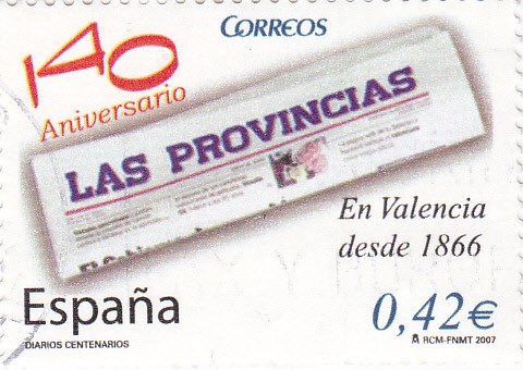 Diarios Centenarios  - 140 Aniv. LAS PROVINCIAS     (F)