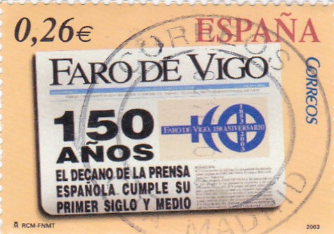 Diarios Centenarios  -FARO DE VIGO 150 años    (F)