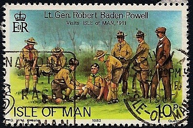 Visita del Lt. General Robert Baden-Powell a la Isla de Man en 1911