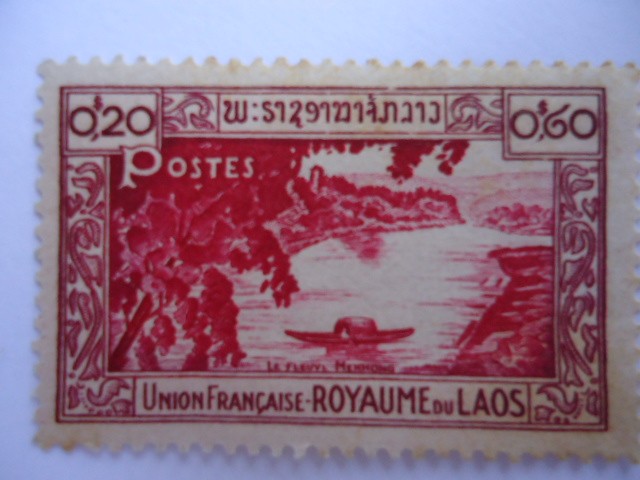 Le fleuve Mekhong - Union Française - ROYAUME  DU  LAOS(Reino de Laos)