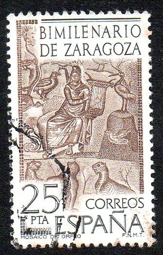 Bimilenario de Zaragoza - Mosaico de Orfeo