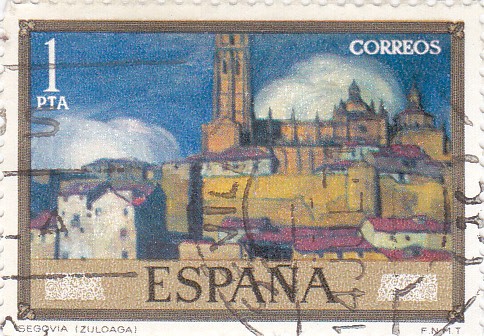 PINTURA -Vista de Segovia (zuloaga)     (G)
