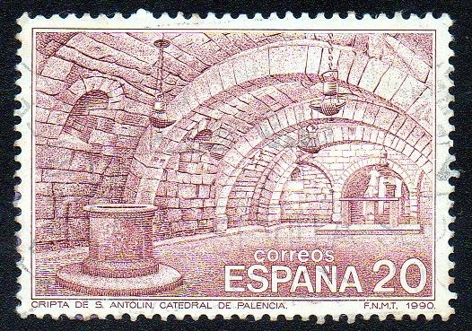 III Exposición filatélica Temática FILATEM'90 - Cripta de San Antolín - Catedral de Palencia