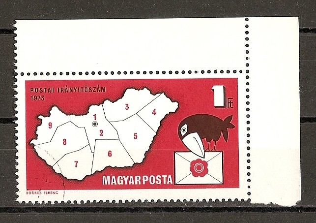 Introduccion del Codigo Postal en Hungria.