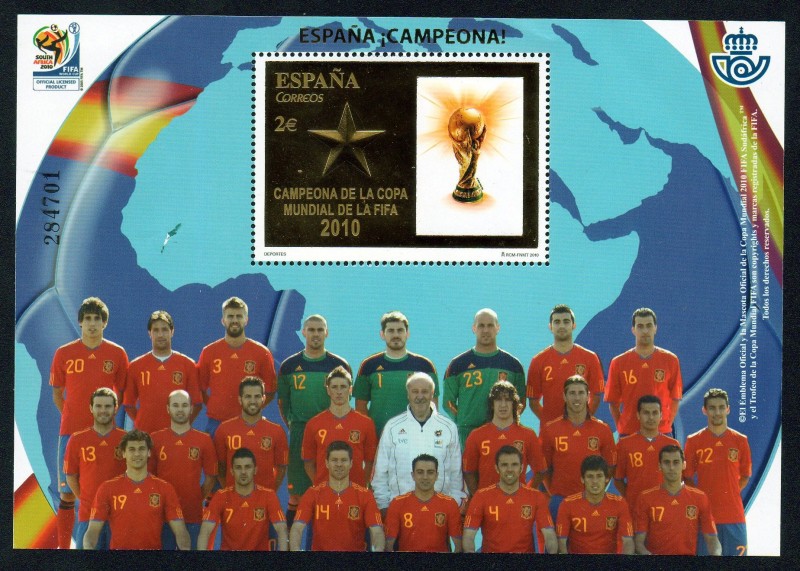 Selección española de fútbol. Campeona de la Copa Mundial de la FIFA 2010