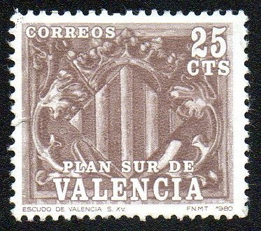 Plan Sur de Valencia - Escudo de Valencia S. XV