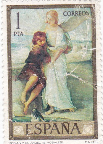 PINTURA- Tobías y el Angel (E. Rosales)   (G)