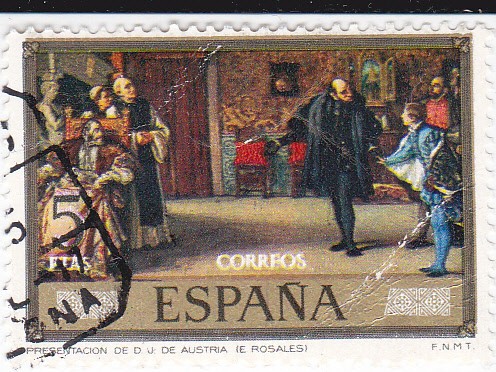 PINTURA- Presentación de Juan de Austria A Carlos I (E.Rosales)   (G)