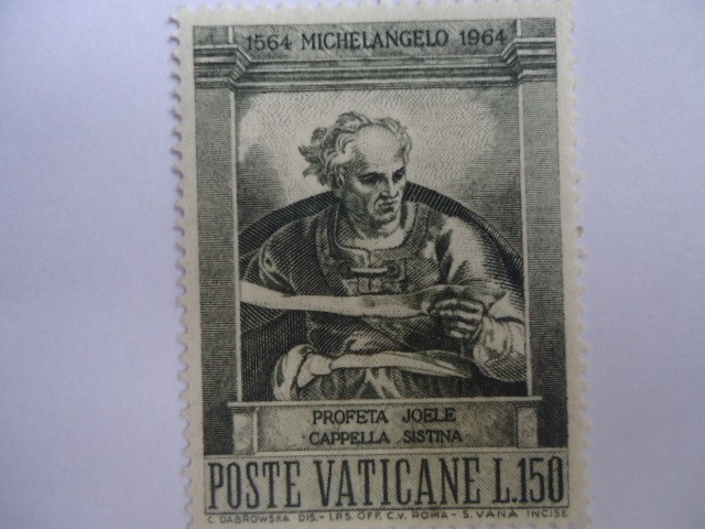 pINTURA: Profeta  Joele - Capilla Sistina-)1564 Michelangelo 1964