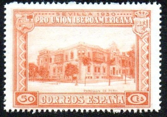 Pro Unión Iberoamericana - Sevilla 1930 - Pabellón de Perú