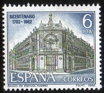 2677- Paisajes y Monumentos. Fachada del Banco de España, Madrid.