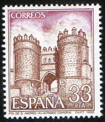 2680- Paisajes y Monumentos. Puerta de San Andrés, Villapando ( Zamora.)
