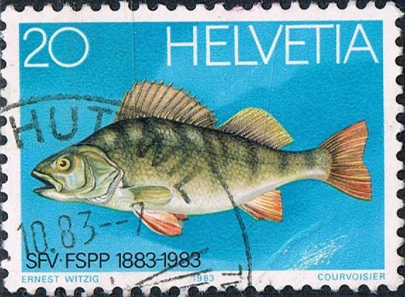 CENT. DE LA FEDERACIÓN SUIZA DE PESCA Y DE PISCICULTURA. Y&T Nº 1174