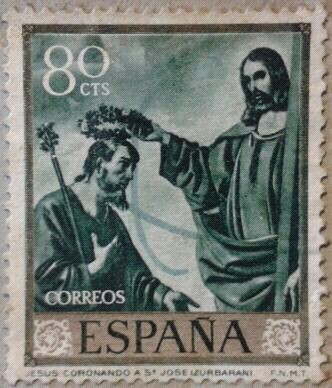 jesus coronando a s jose izurbaran 1962
