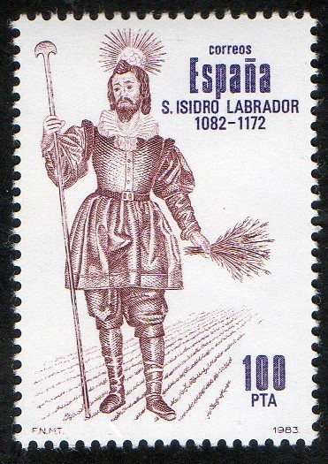 2708- Centenarios. San Isidro Labrador ( 1082-1172 ) .