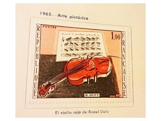 Arte Pictórico: El violín Rojo de Raoul Dufy