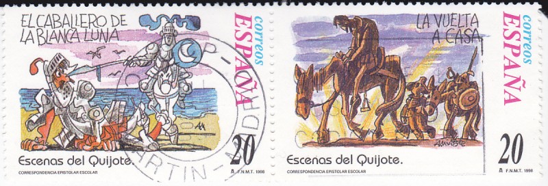 Escenas del Quijote-EL CABALLERO DE LA BLANCA LUNA y LA VUELTA A CASA    (H)
