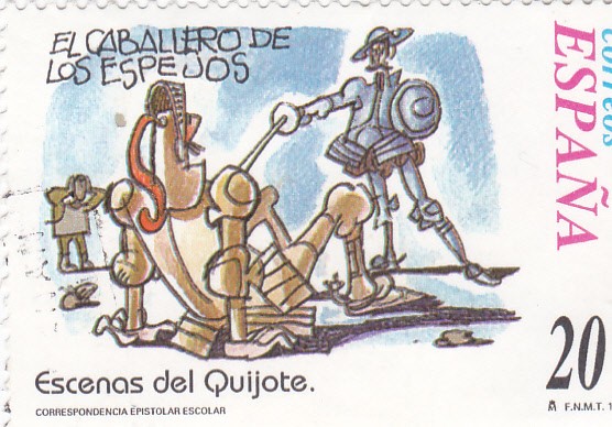 Escenas del Quijote-EL CABALLERO DE LOS ESPEJOS   (H)