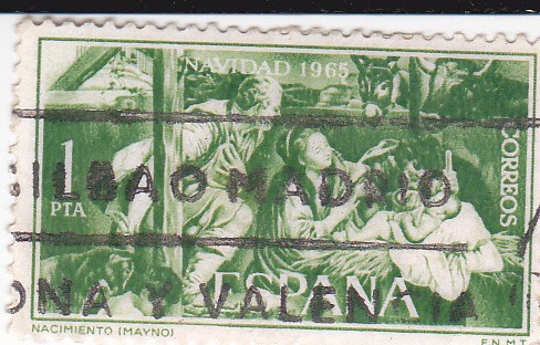 NAVIDAD- 1965- Nacimiento  (Mayno)   (H)