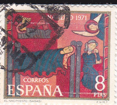 NAVIDAD- 1971- Fragmento de Sant Andreu de Sagars    (H)
