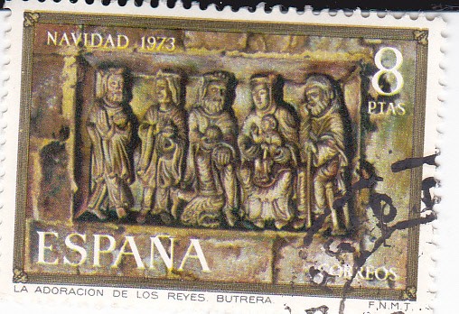 NAVIDAD- 1973-Adoración de los Reyes- Iglesia de Butrera (Burgos)    (H)