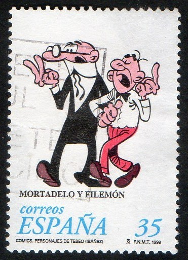 3531- Cómics. Personajes de tebeo. Mortadelo y Filemón.