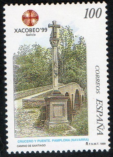 3619- Año Santo Compostelano Xacobeo'99.Crucero y puente de Zizur.