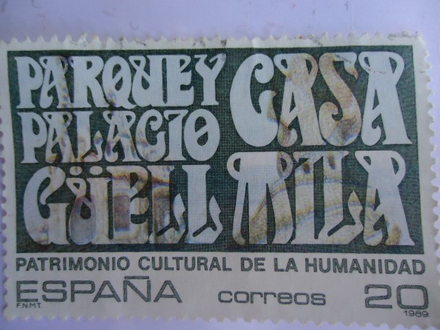 Patrimonio Cultural de la Humanidad.-Parque y Palacio Güell y Casa Milá de Barcelona. Ed:3038