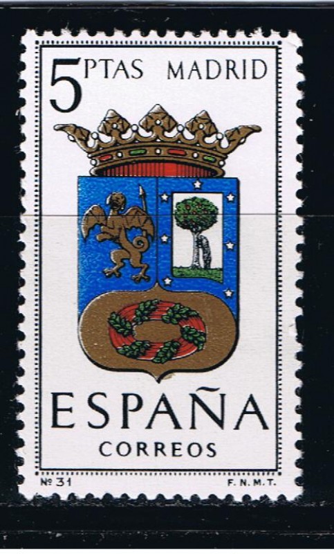 Edifil  1557  Escudos de las capitales de provincias españolas.  