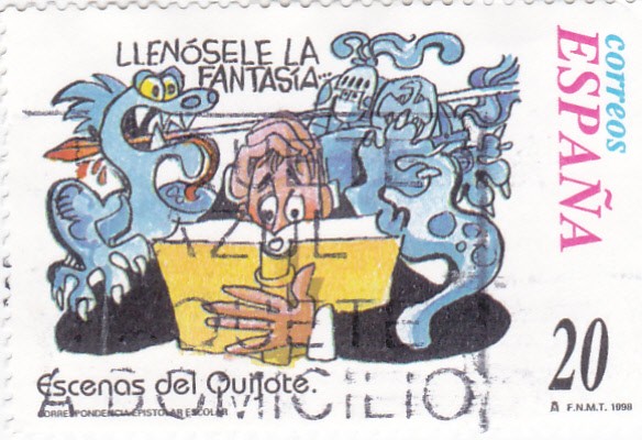 Escenas del Quijote- LLENÓSELE LA FANTASÍA    (H)