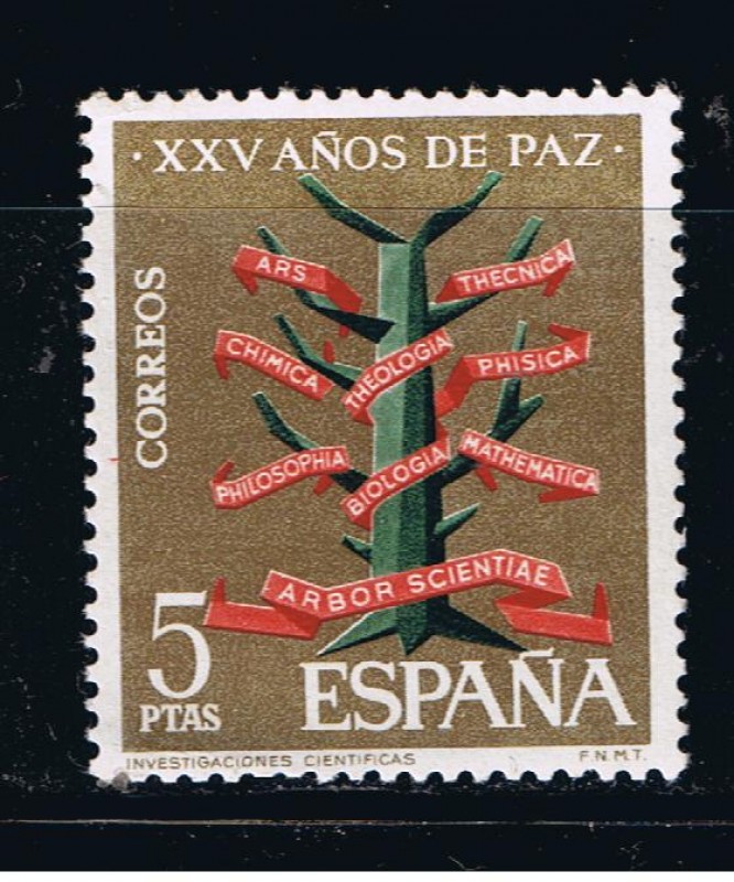 Edifil  1587  XXV años de Paz Española. 
