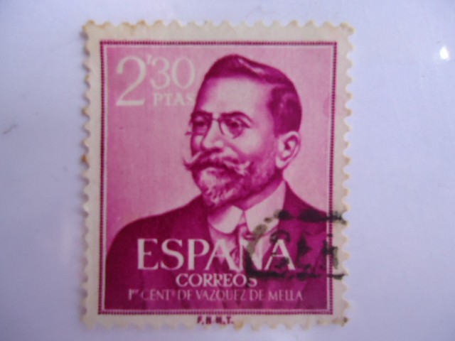 I Centenario del nacimiento de Juan Vazquez de Mella (1861-1928) Ed:1352