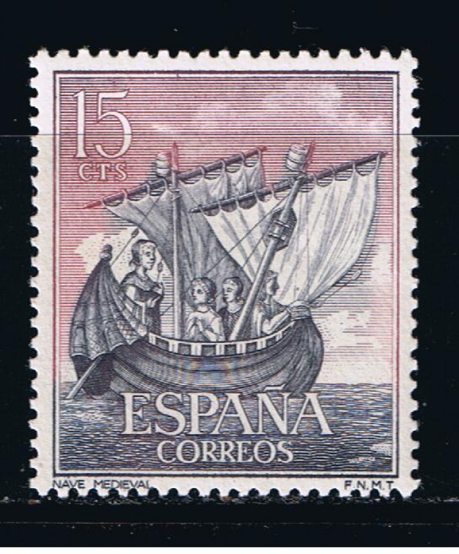 Edifil  1599  Homenaje a la Marina Española.  