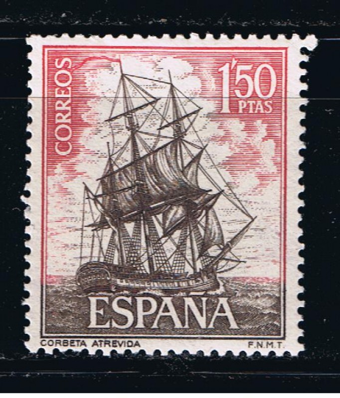 Edifil  1606  Homenaje a la Marina Española.  