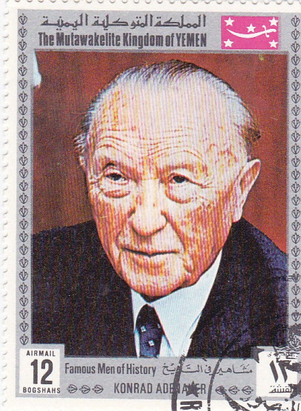 Hombres Famosos de la Historia-  KONRAD ADENAUER