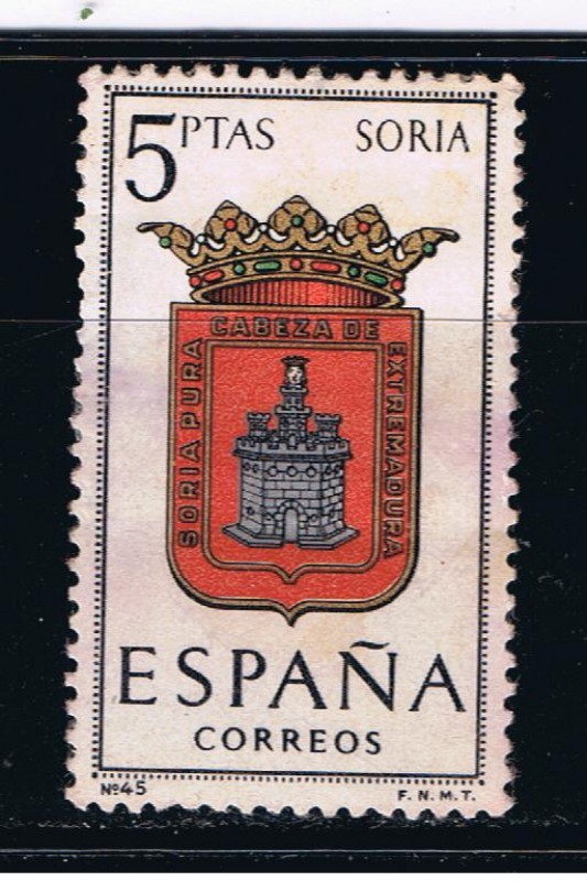 Edifil  1639  Escudos de las capitales de provincias españolas.  